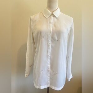 Norton McNaughton White Long Sleeve Button Down Shirt